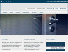 Tablet Screenshot of kanzlei-bkm.de